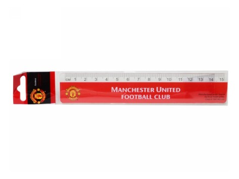 Лінійка пластмасова, 15 см Manchester United
