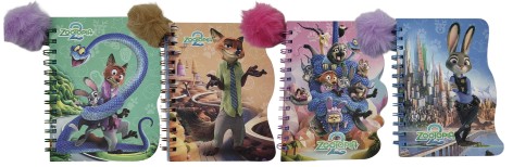 Блокнот на спіралі А5/80арк.фігурний з хутряним брелоком 