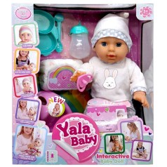 Пупс "Yale Baby" 35 см пляшечка, памперс, горщик (БІЛИЙ)