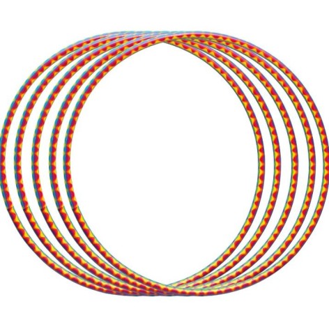 Обруч гімнастичний дитячий Бамсік "Хвиля" пластиковий 68 см для дитячого садка