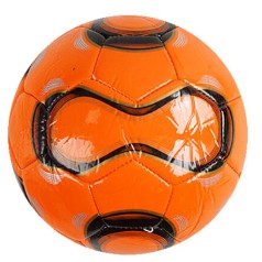 М'яч футбольний  РОЗМІР №2, вага 100 грамів, матеріал PVC, балон гумовий (помаранчивий)