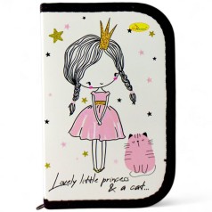 Пенал ученический Принцесса с котом