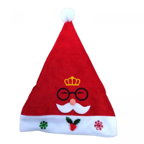 Новогодние шапки красные очки 40 см