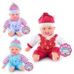 Лялька сміхотун, 42см, м'якотіла, 2 кольори, кул. 