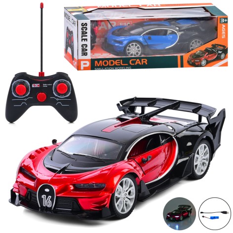 Р/К Машина, акум, 28см, відчиняються двері та капот, USBзарядне, 2 кольори, світло,в кор-ці, 37-12,5-17см /12/
