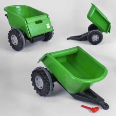 Іграшковий причіп до педальних тракторів Pilsan Trailer, зелений