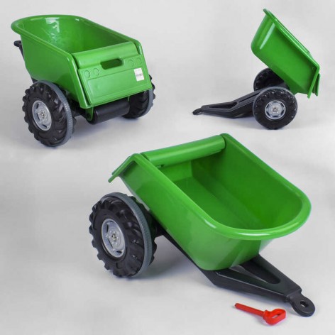 Игрушечный прицеп к педальным тракторам Pilsan Trailer, зелёный