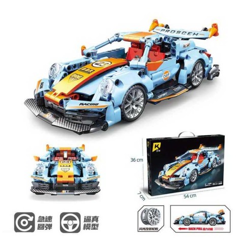 Конструктор “Перегоновий автомобіль”, 523 деталі, масштаб 1:18, 54*7*36 см,  в кор. 