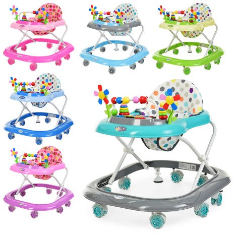 Ходунки колеса 8 шт.(6см), регул. высота, 5 цветов, муз., свет, бат. 