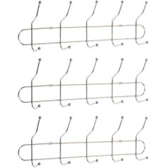 Вішалка настінна на 5 подвійних гачків, 40*8*13 см Х2-254