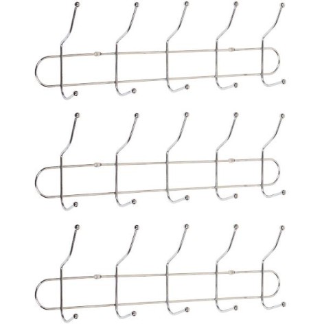 Вішалка настінна на 5 подвійних гачків, 40*8*13 см Х2-254