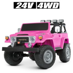Машина Джип на акумуляторі M 4968EBLR-8(24V) (1шт) 2,4G, 4*80W, 1*24V7AH, EVA, USB, муз,шкiра, свiтл,рожевий