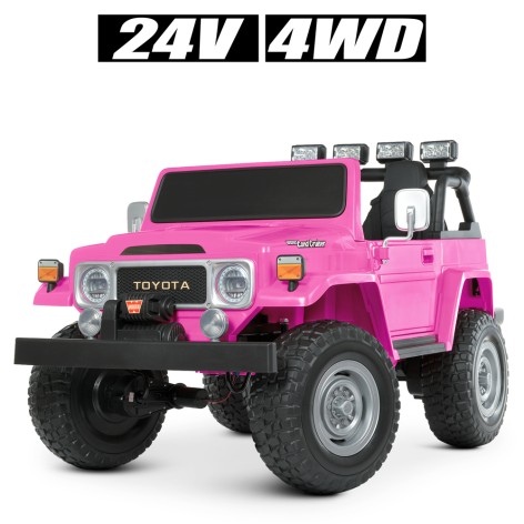 Машина Джип на акумуляторі M 4968EBLR-8(24V) (1шт) 2,4G, 4*80W, 1*24V7AH, EVA, USB, муз,шкiра, свiтл,рожевий
