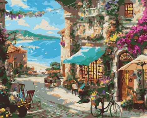 Картина: Вулиця Приморського містечка 40*50 BS31563