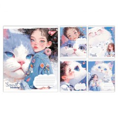 А5/12 кл. Yes Sweet Friendship, тетрадь ученический школьный, цена за 25 шт.