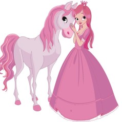 Набор для росписи по номерам Прицеса с верным другом Strateg размером 30х30 см (ES065)