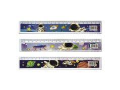 Линейка пластиковая 20см Космос, цена за 12 шт. //