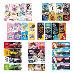 Набір ламінованих закладок для книг (4 закл.) ціна за 4 шт. //