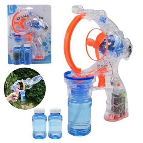 Мыльные пузырьки пистолет 23*16 см на планшетке