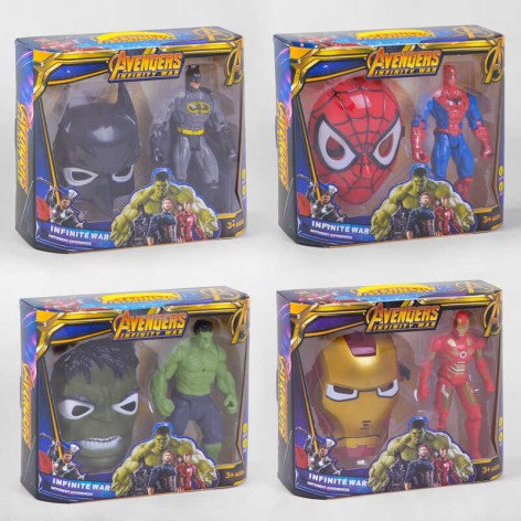 Герої з маскою, підсвічування, в коробці, 6 mix 35*9*30см /24-2/