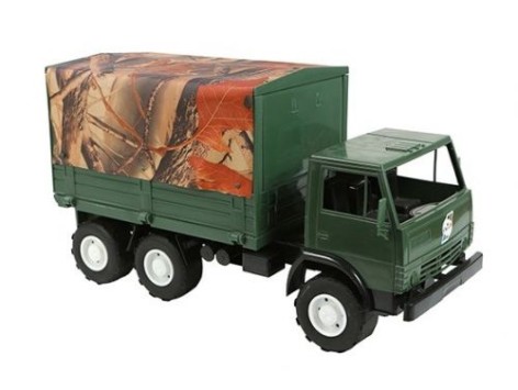 Камаз игрушечный Х2 Тент военный