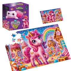 Пазли з мʼякою іграшкою 