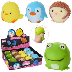 Фігурка тварина/птах, 6см, антистрес, п/е (4 види) /12/144/12шт в кор. 24-7-19см