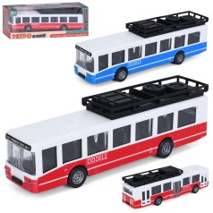 Автобус инерция, 16,5см, резиновые колеса, 2 цвета, в кор-це, 18-7-4,5см /72/