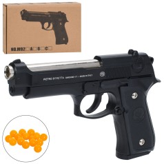 Пістолет ігровий 21,5см, стріляє пластиковими кулями M92B