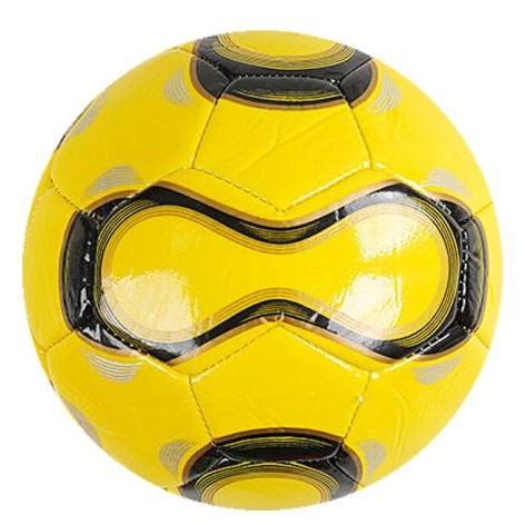 М'яч футбольний  РОЗМІР №2, вага 100 грамів, матеріал PVC, балон гумовий (жовтий)