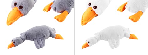 М'яка іграшка Гусак (подушка обіймашка) , 75см