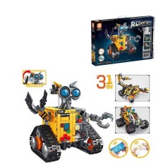 Р/К конструктор “Робот”, 588 елементів, 3 варіанти збірки, вбудований акумулятор, пульт, в кор. 