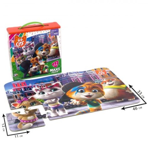Максі пазли картонні "44 Кота. У місті" (укр)