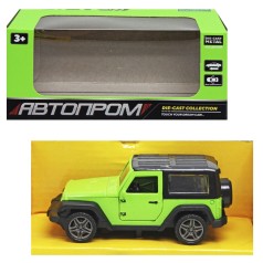 Машина металева АВТОПРОМ джип зелений
