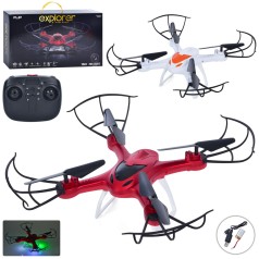 Р/К квадрокоптер , 2,4G, 28см, WI-FI, світло, 2 кольори, аккум, USB-зарядне, в кор-ці, 41-23-8см 