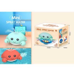 Игра для ванны 2 цвета, музыка, подсветка, колесо свободного хода, водный фонтанчик, в кор. 