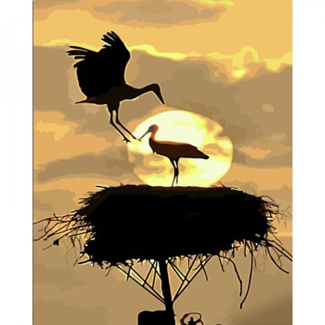 Картина по номерах Дім лелек 40х50 см