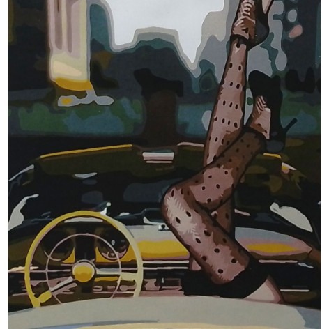 Картина по номерам 0409 ОРТ цв. Мерседес мечты 40*50