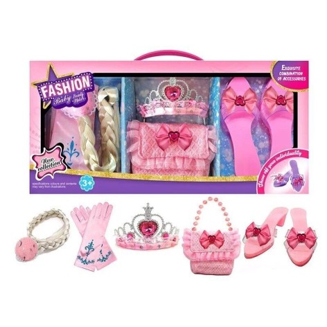 Дитячий набір аксесуарів MIC туфлі сумочка корона 