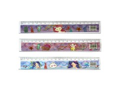 Линейка пластиковая 20см Русалки, цена за 12 шт. //