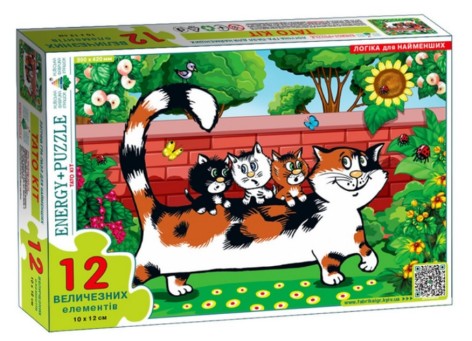 Игра-пазл 12 Папа Кот ТМ Энегрия+