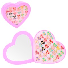 Кольцо металл, бант, 36шт в кор.(сердце), 15,5-14-3,5см /2