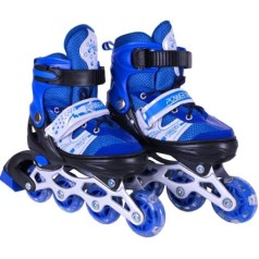 Роликовые коньки размер L (38-41) колеса PVC (СИНИЕ)