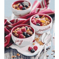 Картина за номерами: Ягідний сніданок 40*50 BS51752