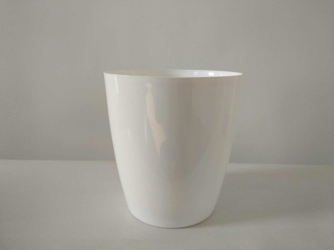 Горщик для квітів Амелі D18 білий з підставкою 3,5 л