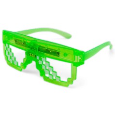 Окуляри майнкрафт зелені