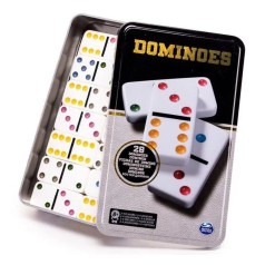 6033156 Игровой набор Домино в металлической коробке