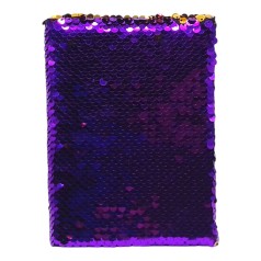 Блокнот Паєтки 60 арк А6 фіолетовий