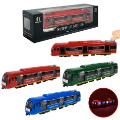 Потяг 3 кольори, світло батар  кор. 23*4*5см /36-2/