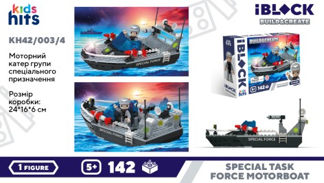 Конструктор Kids hits iBlock JUNIOR 142дет. кор. 24*16*6см 